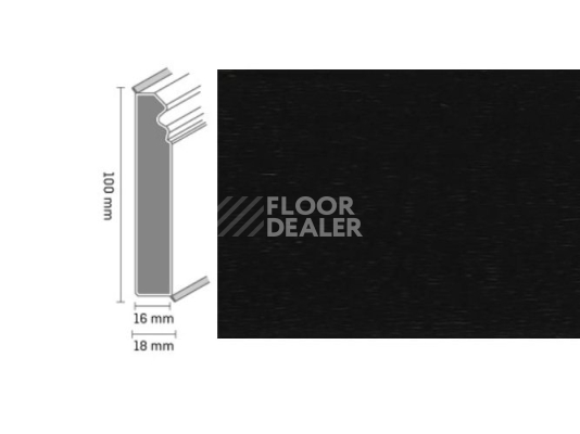 Плинтус Плинтус Dollken Cubu Flex life Hamburg Style 100 1144 - black фото 1 | FLOORDEALER